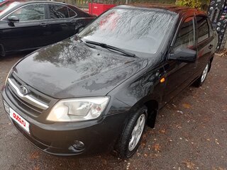 2012 Lada (ВАЗ) Granta I, чёрный, 365000 рублей, вид 2
