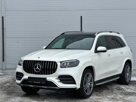 2019 Mercedes-Benz GLS 400 d II (X167), белый, 8350000 рублей, вид 1
