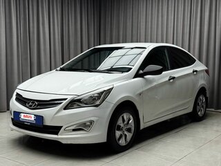 2015 Hyundai Solaris I Рестайлинг, белый, 599000 рублей, вид 3