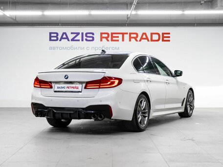 2020 BMW 5 серии Long 525Li VII (G30/G31/G38), белый, 4189000 рублей, вид 5