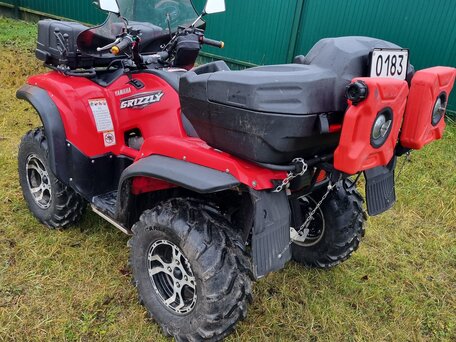 2009 Yamaha Grizzly 700, красный, 950000 рублей, вид 1