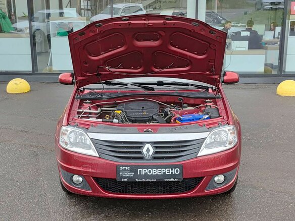 2011 Renault Logan I Рестайлинг, красный, 349000 рублей - вид 8