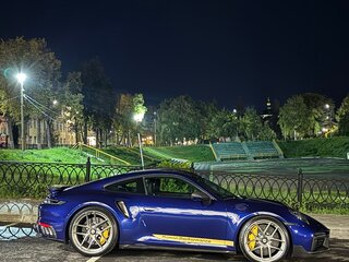 2021 Porsche 911 Turbo S VIII (992), синий, 32000000 рублей, вид 3