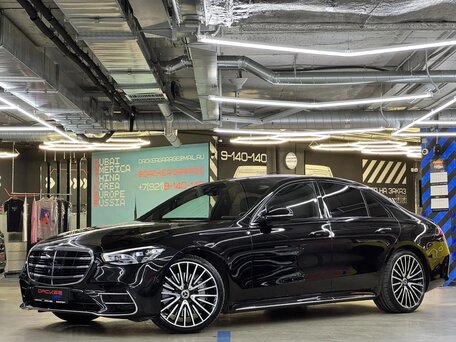 2022 Mercedes-Benz S-Класс 400 d 4MATIC VII (W223), чёрный, 11150000 рублей, вид 1