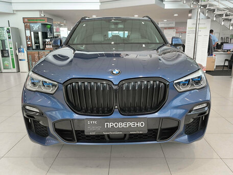 2019 BMW X5 30d IV (G05/G18), синий, 5750000 рублей, вид 2
