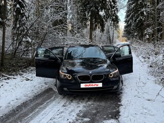2008 BMW 5 серии 520i V (E60/E61) Рестайлинг, чёрный, 1150000 рублей, вид 4