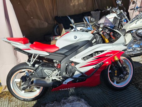 2006 Yamaha YZF-R6, белый, 770000 рублей, вид 3