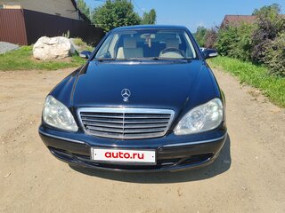 2003 Mercedes-Benz S-Класс 500 5-speed IV (W220) Рестайлинг, чёрный, 970000 рублей, вид 2