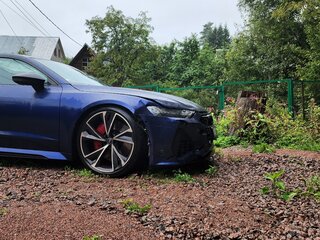 2021 Audi RS 7 II (4K), синий, 3950000 рублей, вид 3