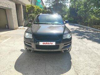 2008 Volkswagen Touareg I Рестайлинг, чёрный, 1500000 рублей, вид 2