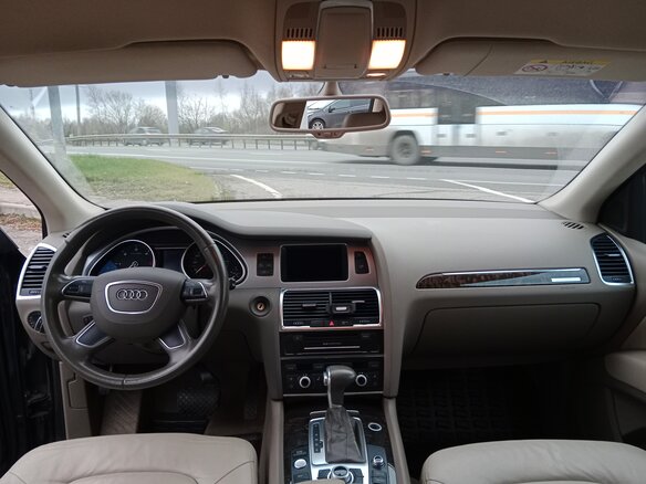 2014 Audi Q7 I (4L) Рестайлинг, синий, 3350000 рублей - вид 9