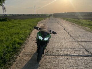 2012 Kawasaki ER-4F (Ninja 400R), зелёный, 370000 рублей, вид 4