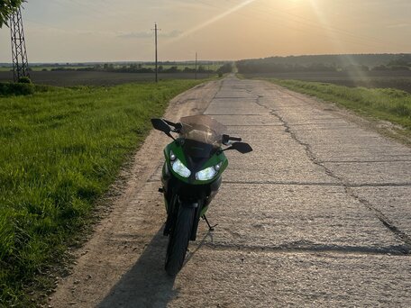 2012 Kawasaki ER-4F (Ninja 400R), зелёный, 370000 рублей, вид 4