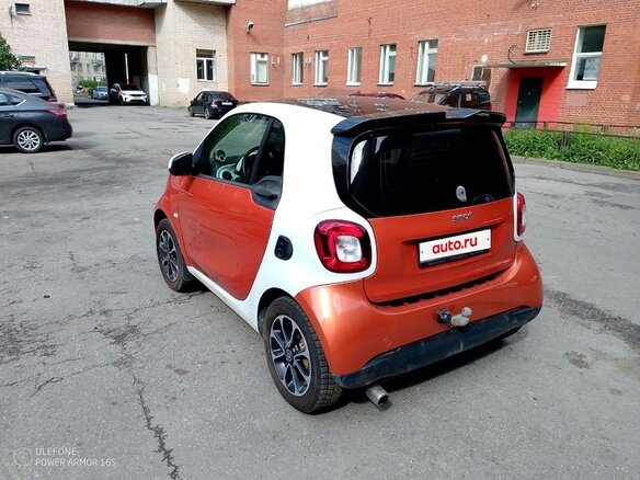2016 Smart Fortwo III, оранжевый, 1400000 рублей - вид 3