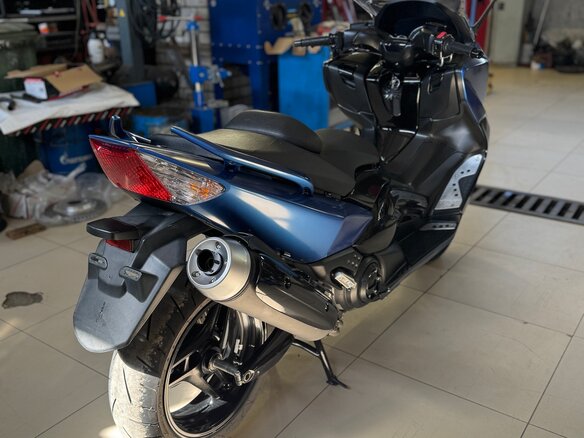 2009 Yamaha TMAX, синий, 450000 рублей - вид 10