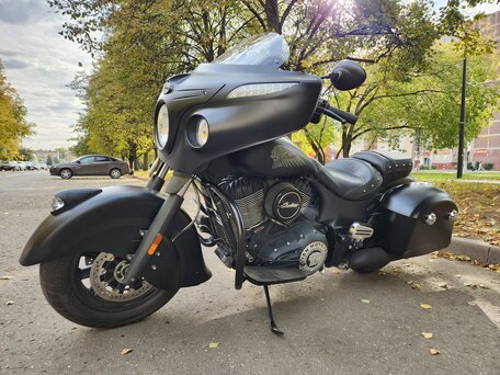 2017 Indian Chieftain, чёрный, 1230000 рублей, вид 5
