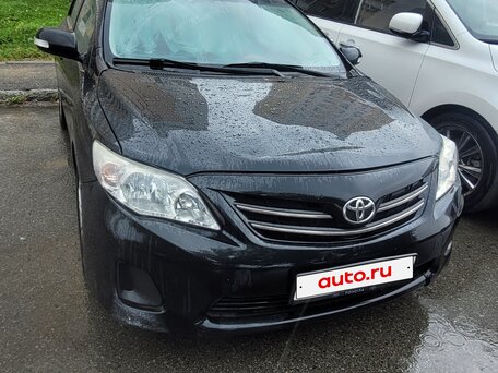 2011 Toyota Corolla X (E140, E150) Рестайлинг, чёрный, 900000 рублей, вид 4