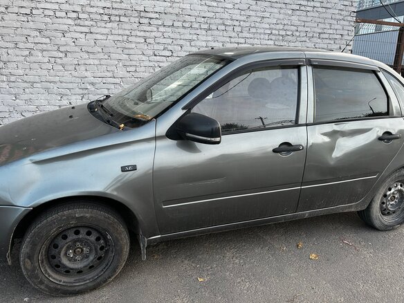 2008 Lada (ВАЗ) Kalina I, серый, 180000 рублей - вид 3