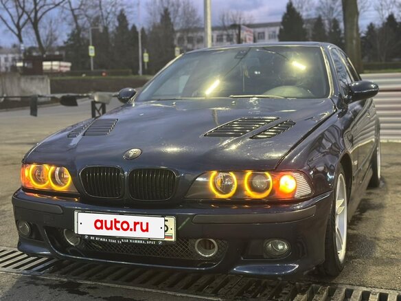 2000 BMW 5 серии 540i IV (E39) Рестайлинг, синий, 1000000 рублей - вид 4