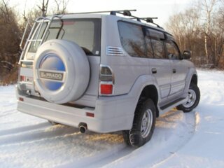 1999 Toyota Land Cruiser Prado 90 Series Рестайлинг, серый, 1700000 рублей, вид 4
