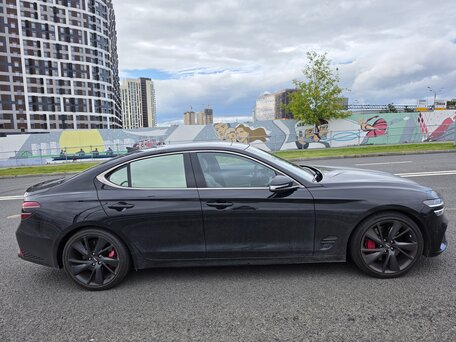 2021 Genesis G70 I Рестайлинг, чёрный, 3650000 рублей, вид 3