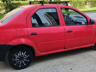 2007 Renault Logan I, красный, 120000 рублей, вид 2
