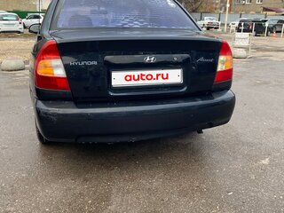 2008 Hyundai Accent ТагАЗ II, чёрный, 360000 рублей, вид 4