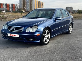 2004 Mercedes-Benz C-Класс 230 II (W203) Рестайлинг, синий, 710000 рублей, вид 1