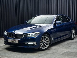 2018 BMW 5 серии 520i VII (G30/G31/G38), синий, 3690000 рублей, вид 1