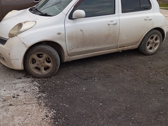 2008 Nissan March III (K12), белый - вид 3