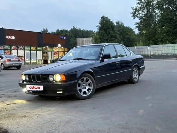 1990 BMW 5 серии 520i III (E34), синий, 400000 рублей