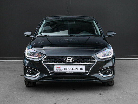 2018 Hyundai Solaris II, чёрный - вид 1