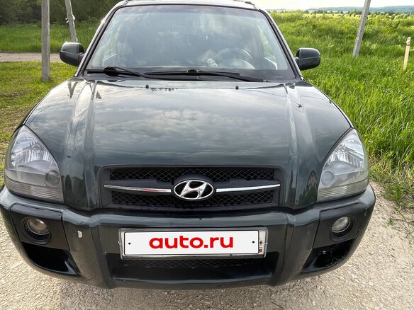 2007 Hyundai Tucson I, зелёный