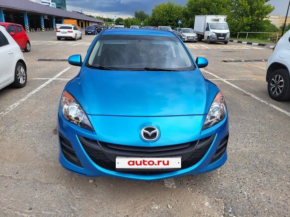 2010 Mazda 3 II (BL), голубой, 670000 рублей