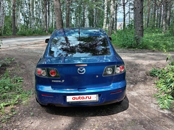 2008 Mazda 3 I (BK) Рестайлинг, синий, 570000 рублей - вид 4