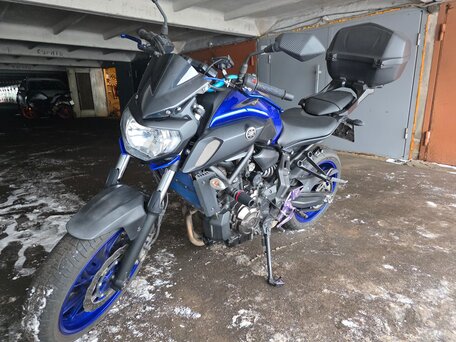 2020 Yamaha MT-07 (FZ-07), синий, 860000 рублей, вид 2