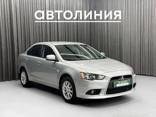 2012 Mitsubishi Lancer X Рестайлинг, серебристый, 890000 рублей, вид 3