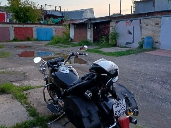 2002 Yamaha XVS1100, чёрный, 460000 рублей - вид 5