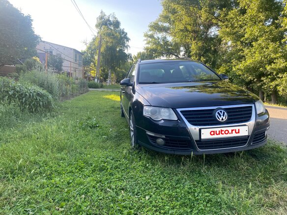 2008 Volkswagen Passat B6, чёрный - вид 2