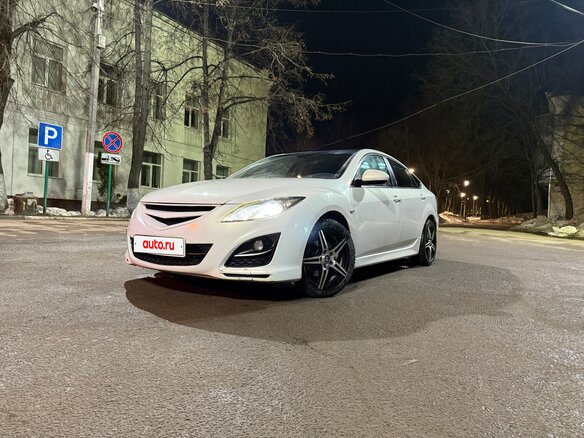 2010 Mazda 6 II (GH) Рестайлинг, белый, 850000 рублей - вид 6