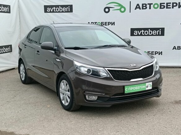2016 Kia Rio III Рестайлинг, коричневый - вид 2