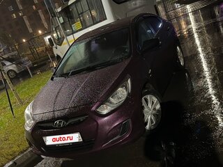 2013 Hyundai Solaris I, фиолетовый, 880000 рублей, вид 1