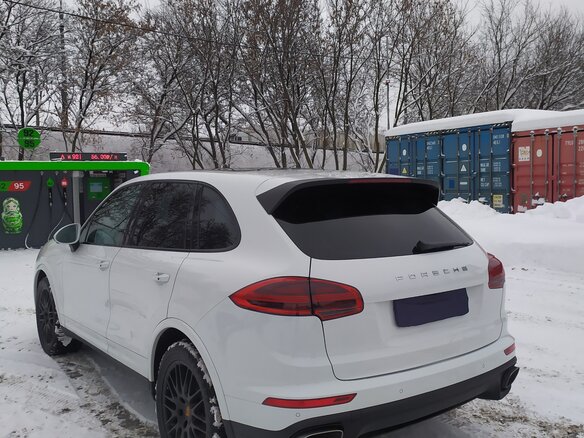 2017 Porsche Cayenne Diesel II Рестайлинг (958), белый, 6500000 рублей - вид 9