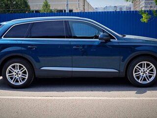 2018 Audi Q7 II (4M), синий, 4340000 рублей, вид 4