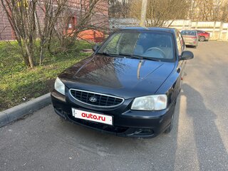 2008 Hyundai Accent ТагАЗ II, чёрный, 400000 рублей, вид 2