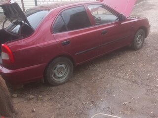 2007 Hyundai Accent ТагАЗ II, красный, 300000 рублей, вид 3