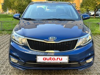 2015 Kia Rio III Рестайлинг, синий, 880000 рублей, вид 1