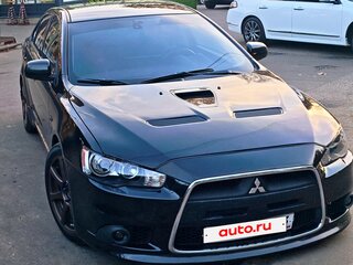 2008 Mitsubishi Lancer X, чёрный, 1150000 рублей, вид 3