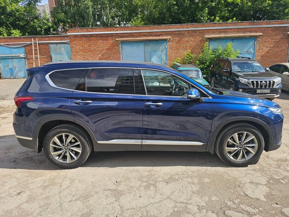 2019 Hyundai Santa Fe IV, синий - вид 4