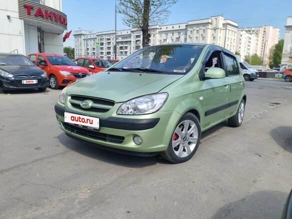 2007 Hyundai Getz I Рестайлинг, зелёный, 440000 рублей